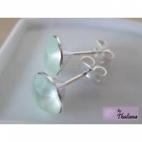 matt mintgrüne Ohrstecker MINZELFE Ohrstecker