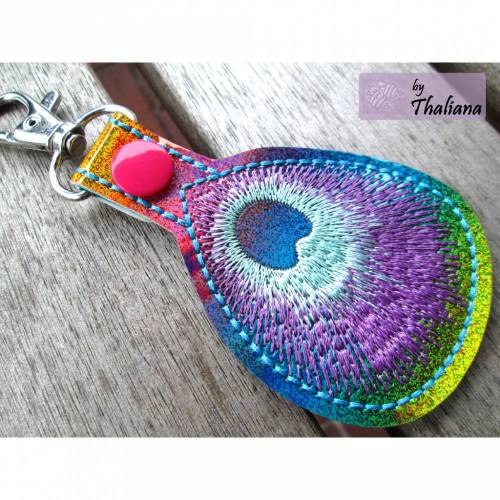 PFAU peacock Schlüsselanhänger Anhänger rainbow