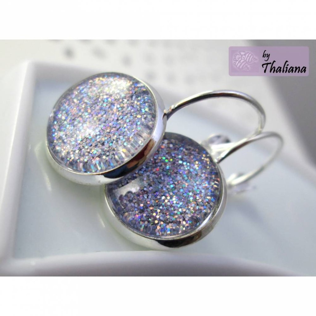 GLIMMER glitzernde Ohrringe Ohrhänger Brisuren Bild 3