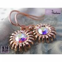 GÄNSEBLÜMCHEN zarte Ohrringe Roségold mit Blüten