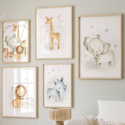 Babyzimmer Kinder Zimmer Bilder & Geschenk Karte DIN A4 - Geschenk zur Geburt