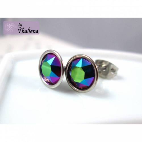 kleine glitzernde Ohrstecker BEETLEwing hochwertig