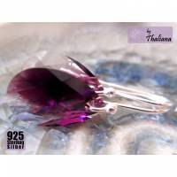 Ohrringe AMETHYSTTRÄNEN ECHTsilber Kristalle lila