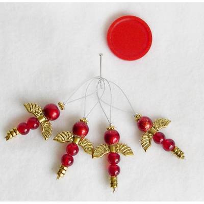 Maschenmarkierer 4er Set, Libelle, Set Maschenmarkierer, Reihenzähler, stricken, Nadelhänger