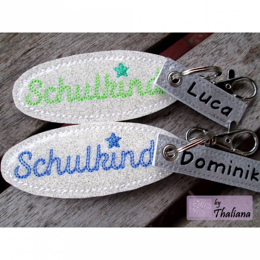 SCHULKIND mit Namen Anhänger Schulranzen Schultüte Bild 2