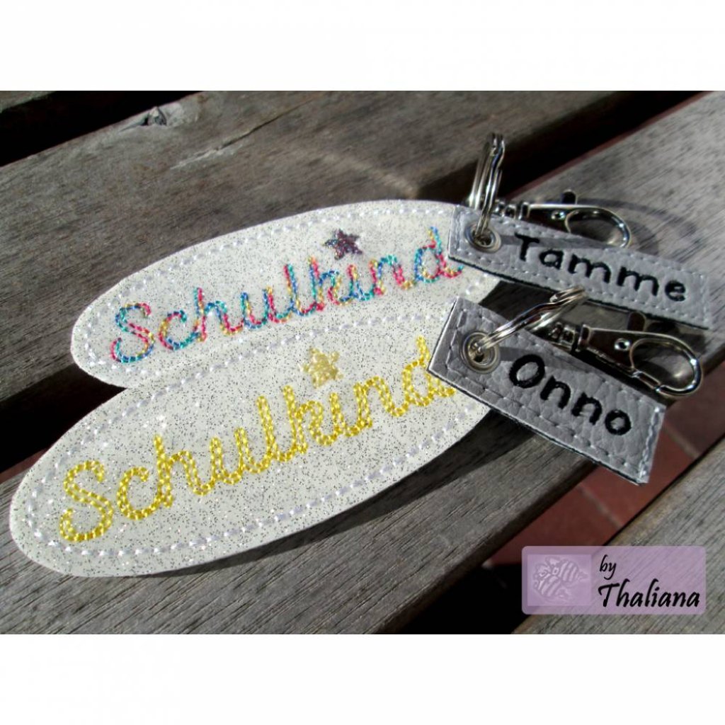 SCHULKIND mit Namen Anhänger Schulranzen Schultüte Bild 4