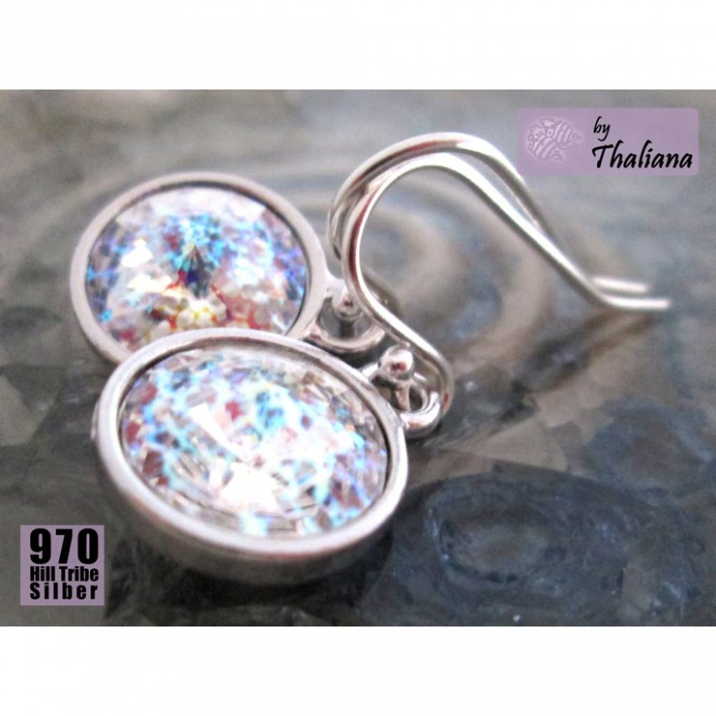 VERWUNSCHENER SPIEGEL Ohrringe Funkeln Silber edel Bild 1