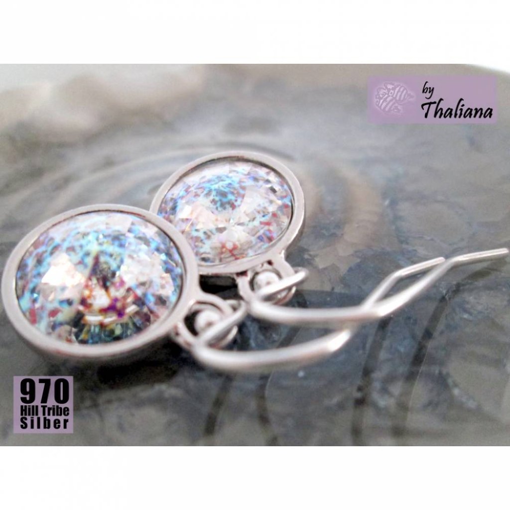 VERWUNSCHENER SPIEGEL Ohrringe Funkeln Silber edel Bild 3