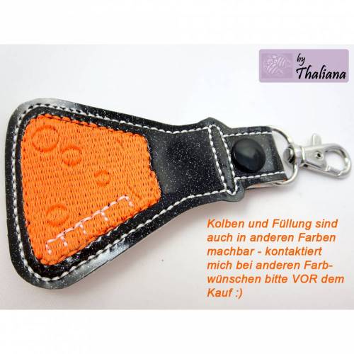 PIGMENTs Erlenmeyerkolben Taschenanhänger orange