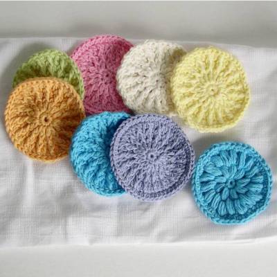Abschminkpad, 8 Kosmetikpads, waschbar, wiederverwendbar, Abschminkpads, make up remover pads, Scrubbie, Makeup-Entferner, Make up Pads