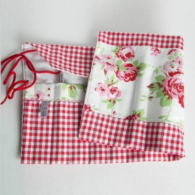 Rollmäppchen, Stricknadeltasche, Stricknadelaufbewahrung, Stricknadeletui, Aufbewahrung Stricknadeln Etui für Nadelspiel