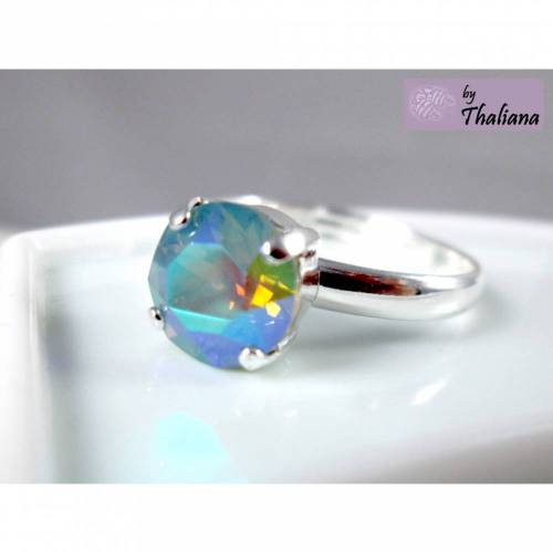 opalblauer Fingerring zarter Ring Geheimes Auge