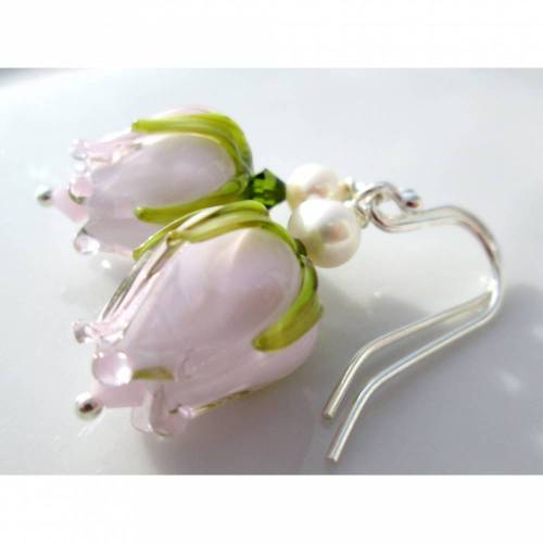 ROSENDUFT romantische Ohrringe Rosenduft rosa hell