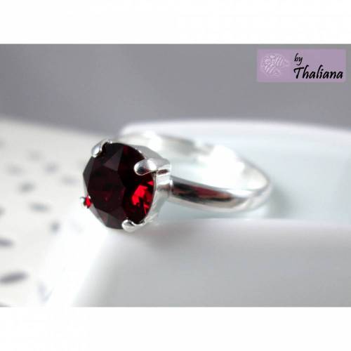 edler roter Ring EDELrose eleganter Fingerring rot