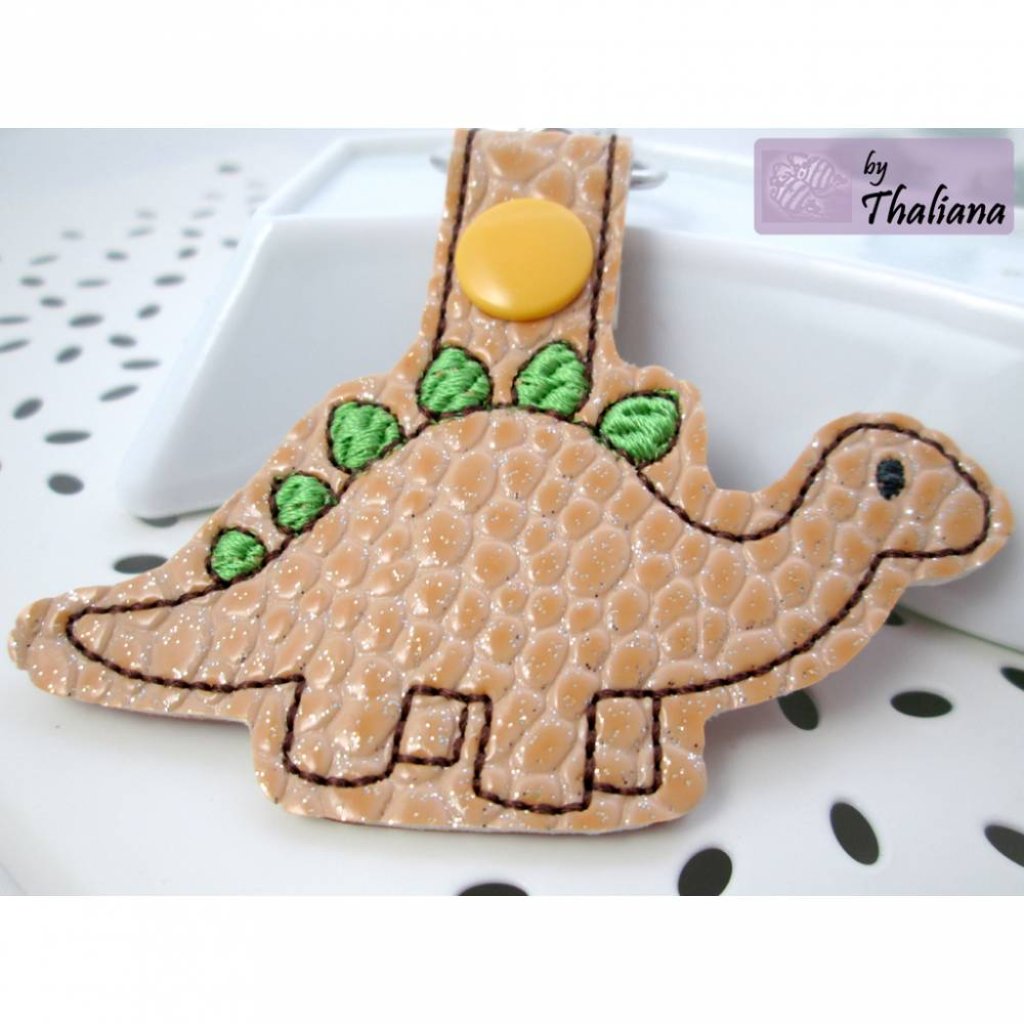 STEGOSAURUS Dino Anhänger für Kindergartentasche Bild 2