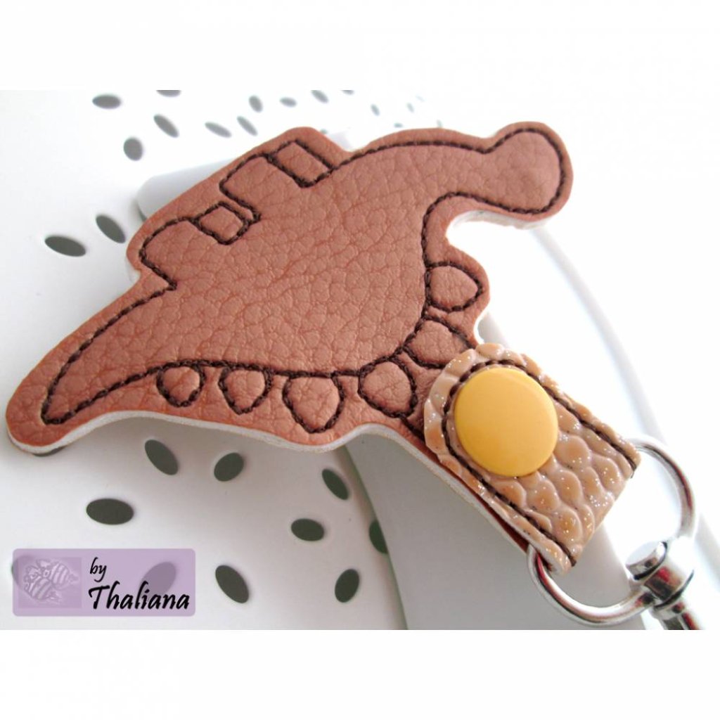 STEGOSAURUS Dino Anhänger für Kindergartentasche Bild 3