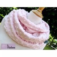 zartrosa Punkte Loop kuscheliger Loopschal Schal