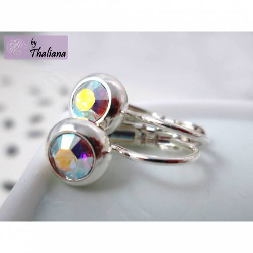 tolle Ohrringe KLEINER LUXUS Regenbogendiamant