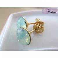 MINZWASSER opal Ohrstecker Funkeln mintgrün