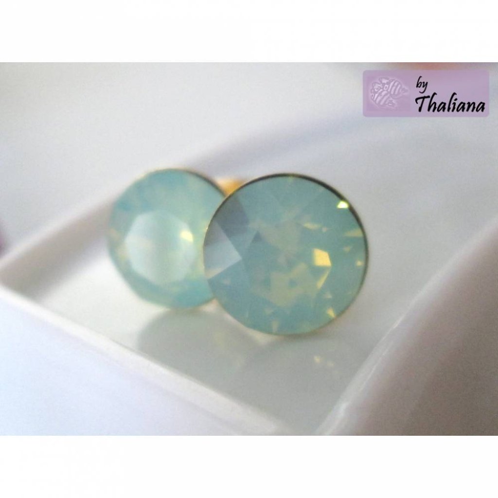MINZWASSER opal Ohrstecker Funkeln mintgrün Bild 4