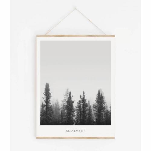 LANDSKAP NO. 23 | Landschaft Poster | Schwarz weiß Poster |  Wandbild Deko | Kunstdruck Geschenk | skandinavisches Design | minimalistisch