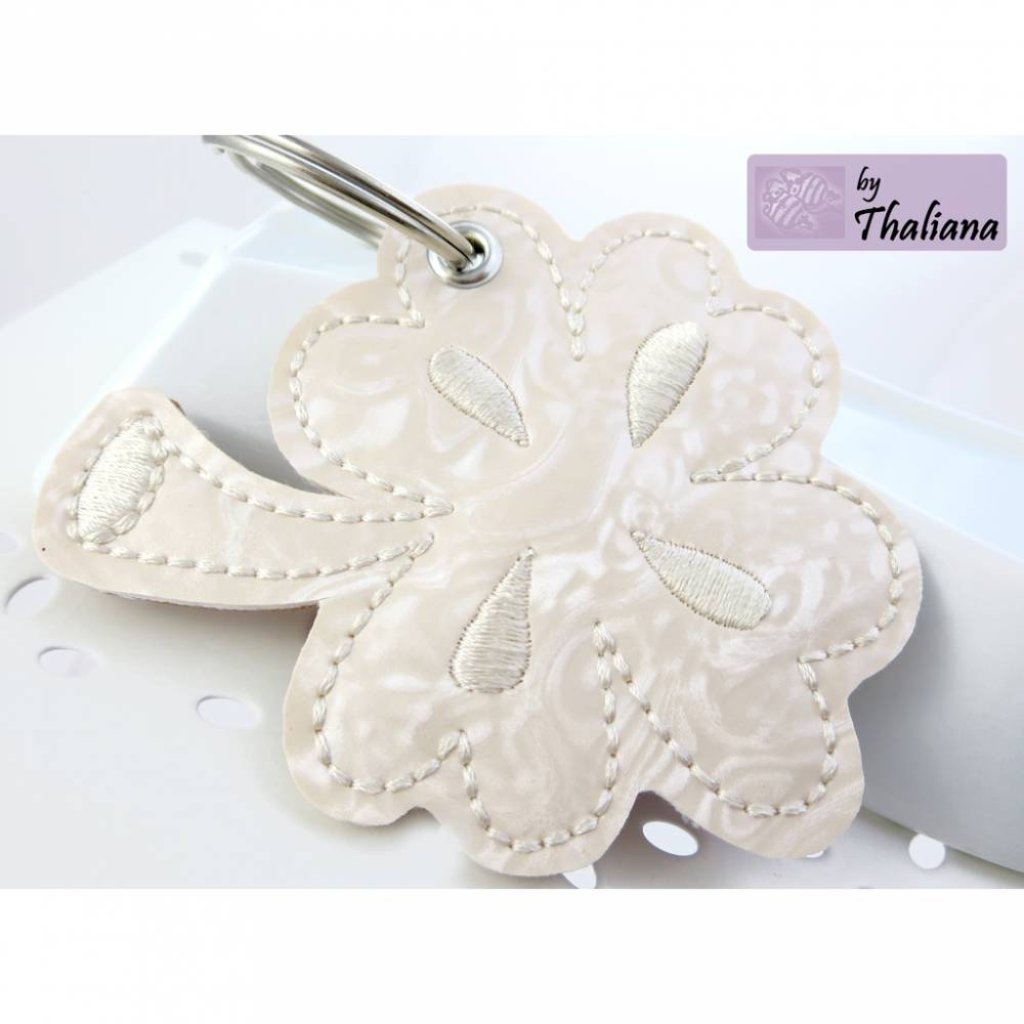 GLÜCKSKLEE Schlüsselanhänger edles Kleeblatt Glück Bild 1