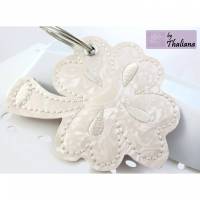 GLÜCKSKLEE Schlüsselanhänger edles Kleeblatt Glück