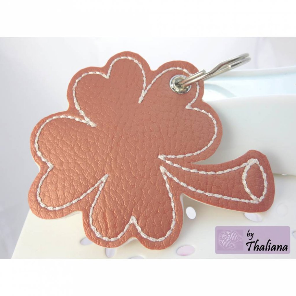 GLÜCKSKLEE Schlüsselanhänger edles Kleeblatt Glück Bild 2