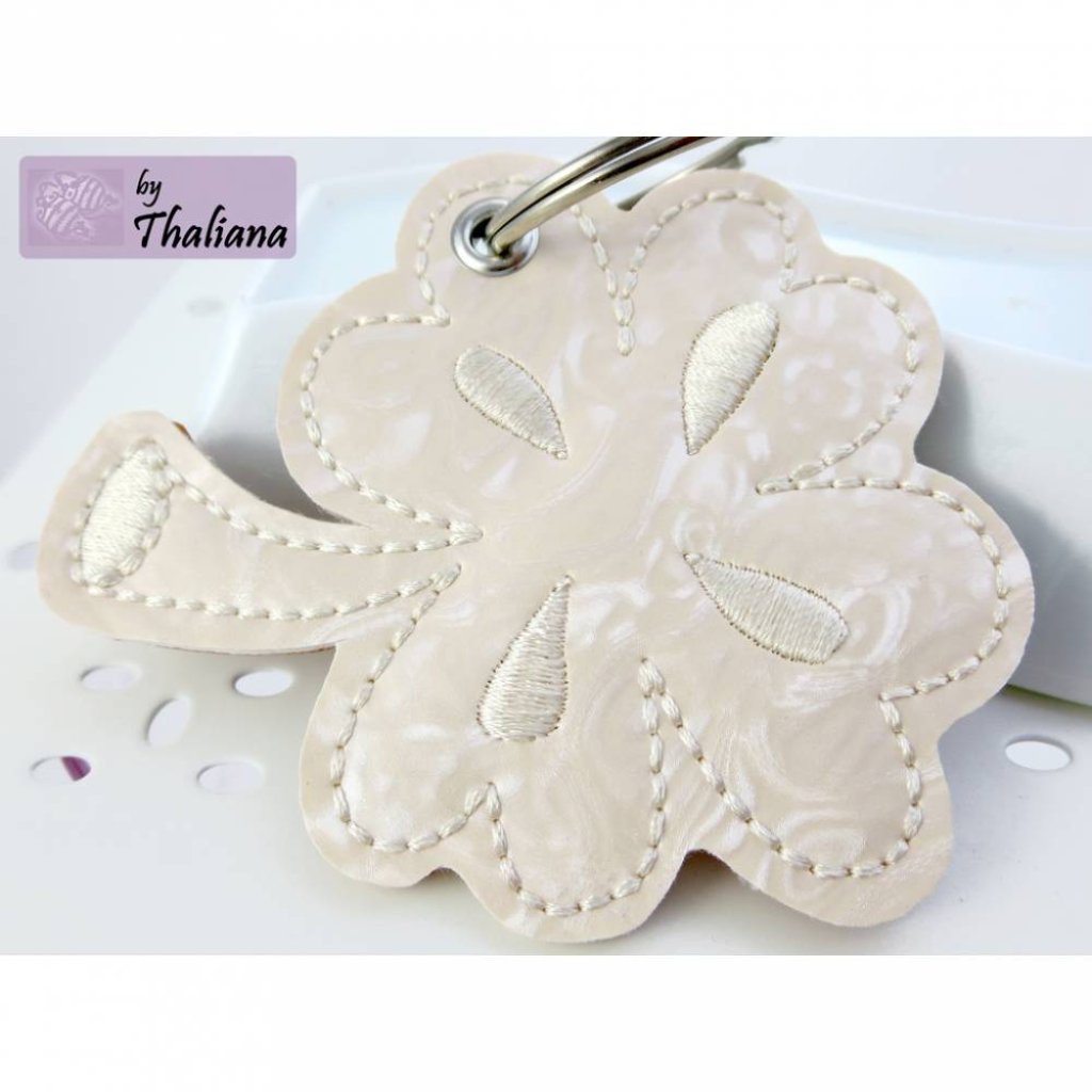 GLÜCKSKLEE Schlüsselanhänger edles Kleeblatt Glück Bild 3