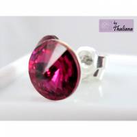 FUCHSIA pinke Ohrstecker Funkeln beere hochwertig