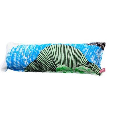 Kissen aus Canvastoff – maritimes Unikat für Innen & Außen, 53 x 19 cm, waschbar, robust