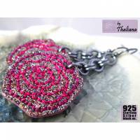 glitzerROSEN edle lange Ohrringe Rosenohrhänger