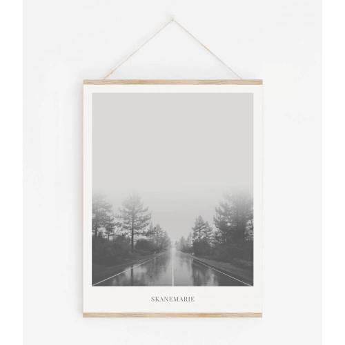 LANDSKAP NO. 16 | Landschaft Poster | Schwarz weiß Poster |  Wandbild Deko | Kunstdruck Geschenk | skandinavisches Design | minimalistisch