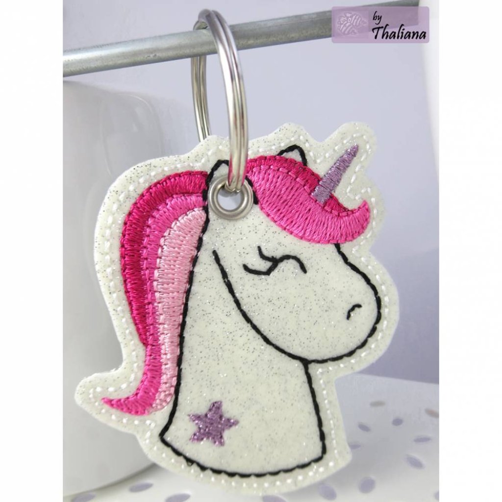 ÜBERRASCHUNG! EINHORN Schlüsselanhänger glitzer Bild 2