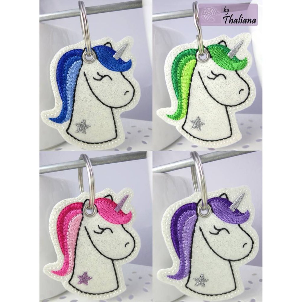 ÜBERRASCHUNG! EINHORN Schlüsselanhänger glitzer Bild 4