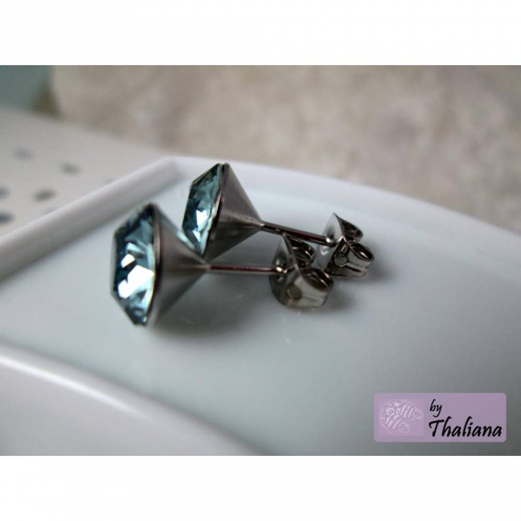 RUHE vor dem STURM dunkle Ohrstecker blaugrün Bild 2