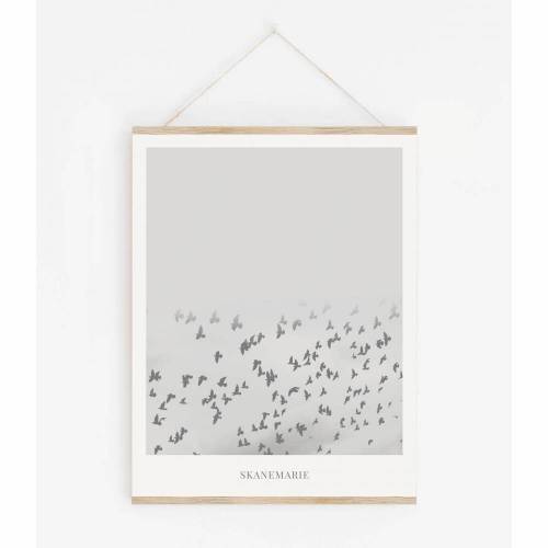 LANDSKAP NO. 11 | Landschaft Poster | Schwarz weiß Poster |  Wandbild Deko | Kunstdruck Geschenk | skandinavisches Design | minimalistisch