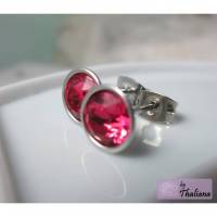 LEUCHTFEUER pinke Ohrstecker hochwertig KNALLIG!