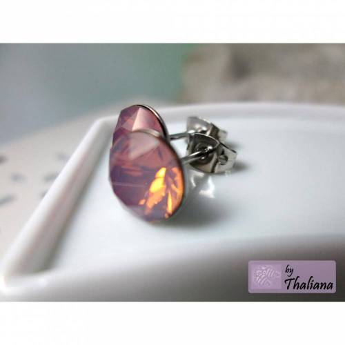 rosa Ohrstecker OPALPRINZESSIN Ohrstecker