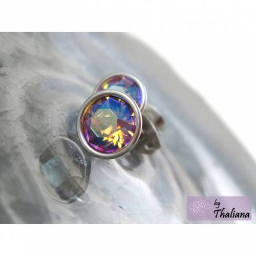 GLITZERHONIG funkelnde Ohrstecker hochwertig topas