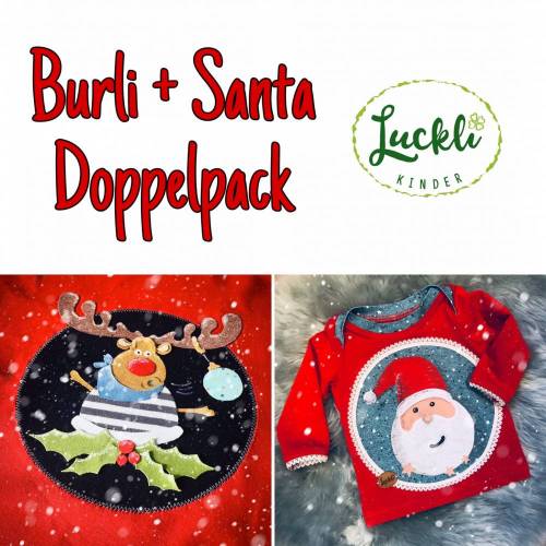 Applikationsvorlagen "Christmas Doppel-Set" Burli & Santa