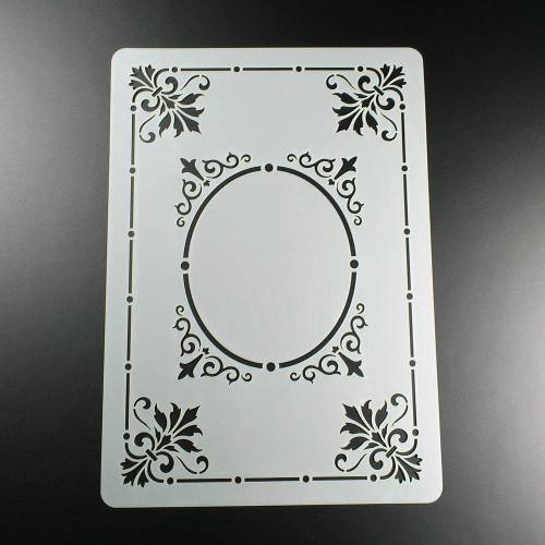 Schablone Victorian Frame Rahmen Ecke - BO41