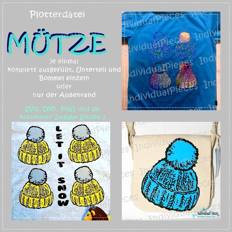 Plotterdatei Mütze Bild 1