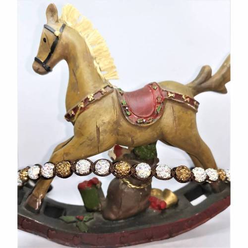 Shamballa-Stirnriemen "Brown-Crystal"