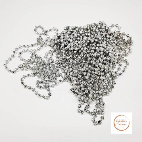 Silberkette 10m Christbaumschmuck, Baumschmuck für den Weihnachtsbaum, Dekoration,  Weihnachten, Advent