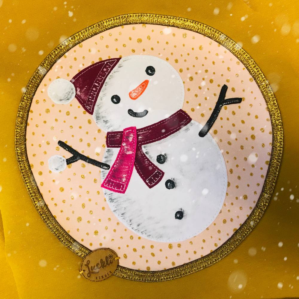 Applikationsvorlage "Snowli" der Schneemann Bild 1