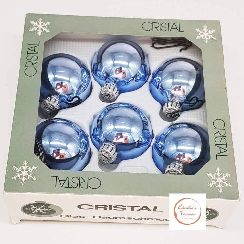 11 Weihnachtskugeln, Glaskugeln, hellblaue Chistbaumkugeln, Baumschmuck, Dekoration, Weihnachten, Advent