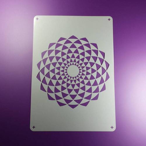 Schablone Kreis Blume Abstrakt Geometrie - BE95