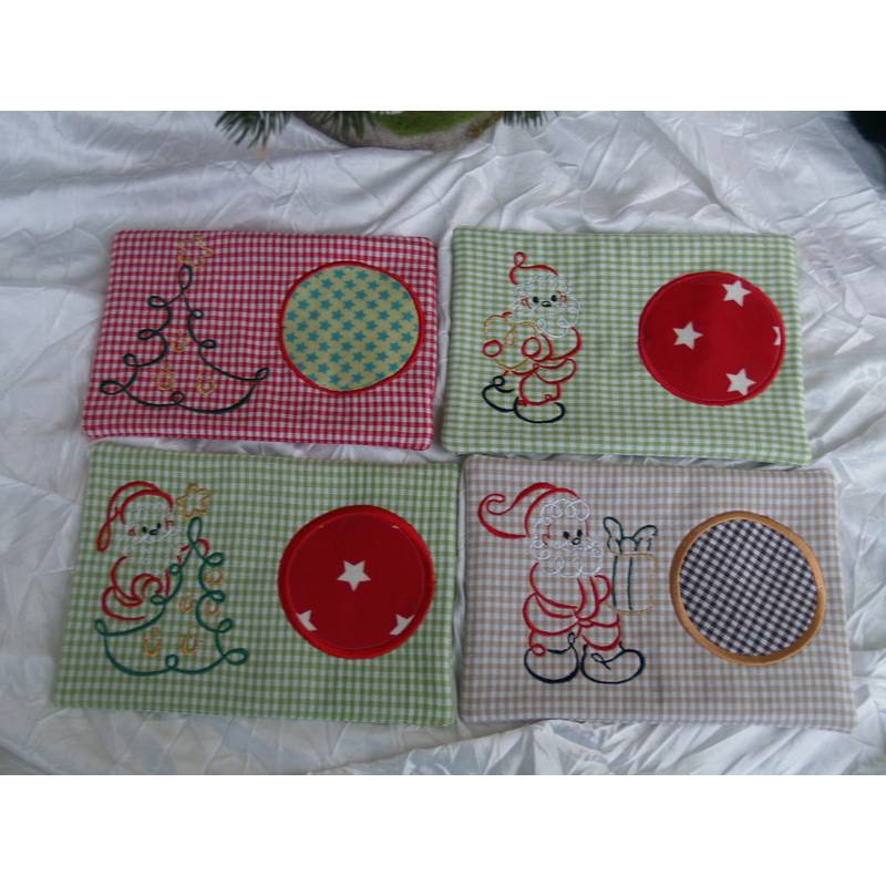 Stickdatei Weihnachten Mug Rug / Eierwärmer ITH 263 Maschinestickerei Bild 2