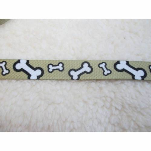  Gurtband Knochen zartes grün Breite 20 mm  ( 2,20 €/m)